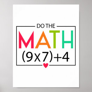 Poster Faites Le Calcul 67 Mème Drôle Six Sept Hommes Fem