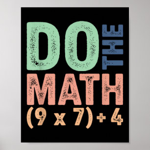 Poster Faites Le Calcul 67 Mème Drôle Six Sept Professeur