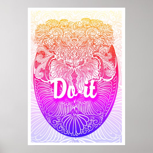 Poster Faites-le - Devis positifs (Devant)