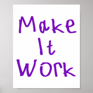 Poster Faites-le fonctionner Sticker2