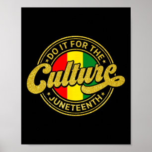Poster Faites-Le Pour La Culture Junetten Shirt Black His