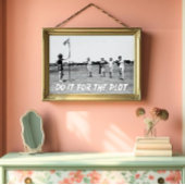 Poster Faites-Le Pour L'Art Du Parchemin, Retro Golf Girl