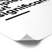 Poster Faites-le simple mais significatif | Inspirationne (Coin)