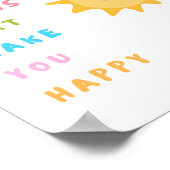 Poster Faites les choses qui vous rendent heureux (Coin)