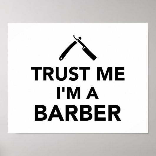 Poster Faites-moi confiance Je suis Barber (Devant)