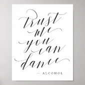 Poster Faites-moi confiance Vous Pouvez Danser - Alcool A (Devant)
