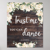 Poster Faites-moi confiance vous pouvez danser signe bois (Devant)