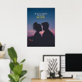 Poster Faites-moi mieux Romantique Amour Couple Citation  (Bureau à domicile)