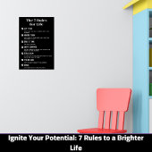 Poster Faites naître votre potentiel : 7 règles pour une 