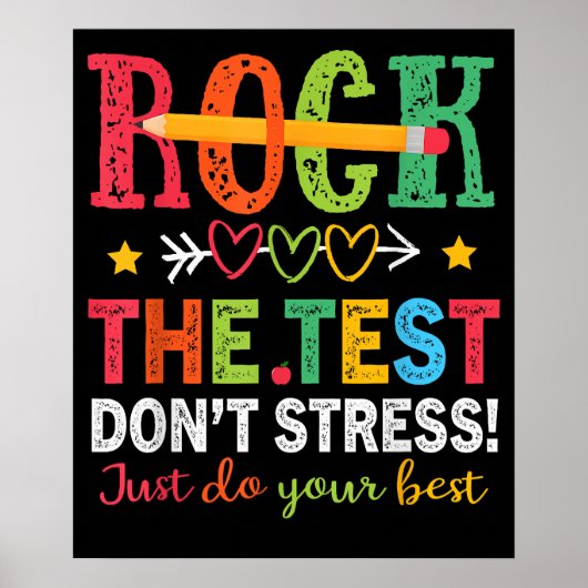 Poster Faites passer le test sans stress, faites de votre (Devant)