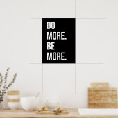 Poster Faites plus, soyez plus - Motivationnel (Cuisine)