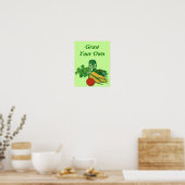 Poster Faites Pousser Vos Propres Légumes (Cuisine)