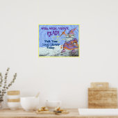 Poster Faites Que La Magie Arrive. LIRE ! (Cuisine)