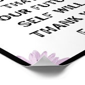 Poster Faites quelque chose aujourd'hui que votre futur s (Coin)