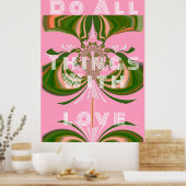 Poster Faites Tout Avec Amour (Cuisine)