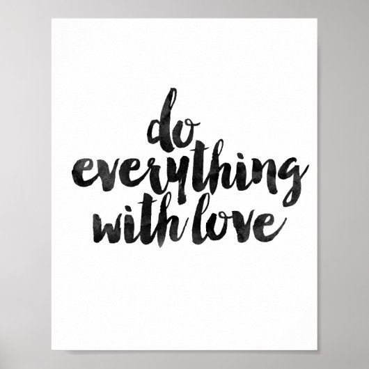 Poster Faites tout avec amour (Devant)