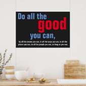 Poster Faites tout le bien que vous pouvez Citer Motivati (Cuisine)