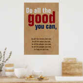 Poster Faites tout le bien que vous pouvez Motivational C (Cuisine)