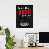 Poster Faites tout le bien vous pouvez Citer Motivationne (Bureau à domicile)