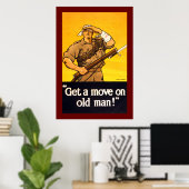 Poster Faites un pas sur le Vieux Homme (Bureau à domicile)