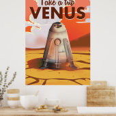 Poster Faites un voyage à l'affiche de voyage de Vénus. (Cuisine)