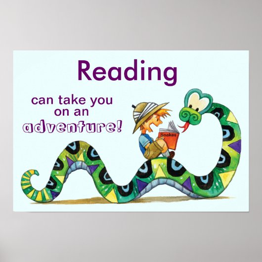 Poster Faites une aventure avec la lecture de l'affiche d (Devant)