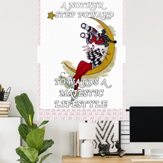 Poster Faites une belle journée et une meilleure citation (Bureau à domicile)