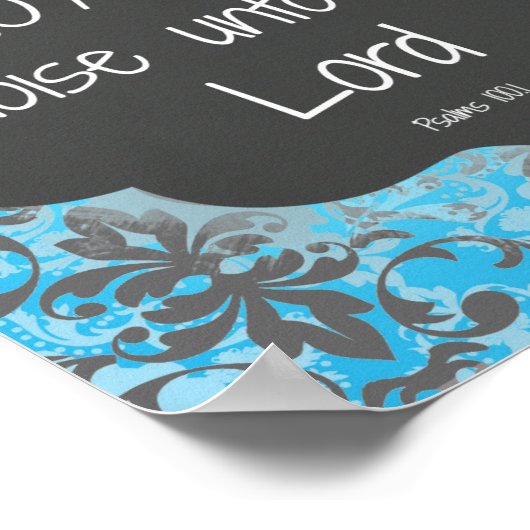 Poster Faites une citation biblique Joyeuse de bruit (Coin)