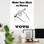 Poster Faites votre marque sur l'histoire (Bureau à domicile)