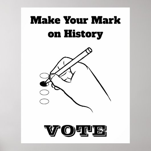 Poster Faites votre marque sur l'histoire (Devant)