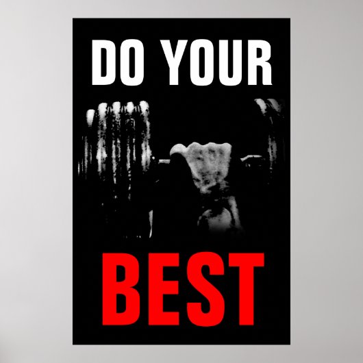 Poster Faites votre meilleur entraînement de musculation  (Devant)