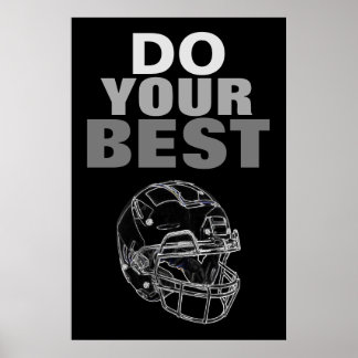 Poster Faites votre meilleur exemple de football