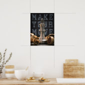 Poster Faites votre mouvement - Conseil d'échecs, motivat (Cuisine)