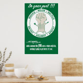 Poster Faites votre part - Réduisez, réutilisez, recyclez (Cuisine)