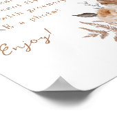 Poster Faites votre propre Bouquet Boho Terracotta (Coin)