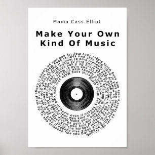 Poster Faites Votre Propre Type De Musique Vinyl Record C