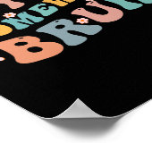 Poster Faites votre travail à la maison Bruit amusant col (Coin)