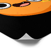 Poster Faites votre Zest drôle Citrus Fruit Pun Dark BG (Coin)