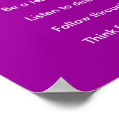 Poster Faites-vous un défi à : Poser des questions ... (Coin)