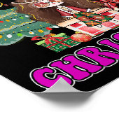 Poster FAITES-VOUS UN SUPER CHRISTMAS drôle style 70's (Coin)