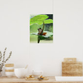 Poster Faith Bible Verse Inspiration Cute Green Frog (Cuisine)