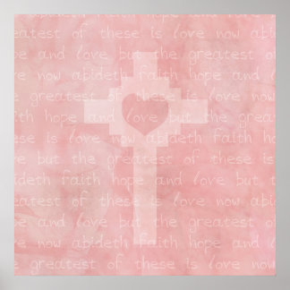 Poster Faith Hope and Love Christian