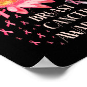 Poster Faith Hope Fight Love Elephant Cancer du sein (Coin)