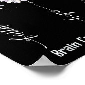 Poster Faith Hope Love Cerveau Cancer Sensibilisation Che (Coin)