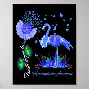 Poster Faith Hope Love Hydrocéphalie Sensibilisation