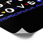 Poster Faith Hope Love Hydrocéphalie Sensibilisation (Coin)