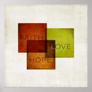 Poster Faith, Hope, Love I