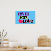 Poster "Faith Hope Love" ICOR 13 (Cuisine)