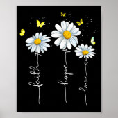 Poster Faith Hope Love Jesus Christian Cross God Faith Fl (Devant)