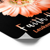 Poster Faith Hope Love Leukemia Sensibilisation Orange Ru (Coin)
